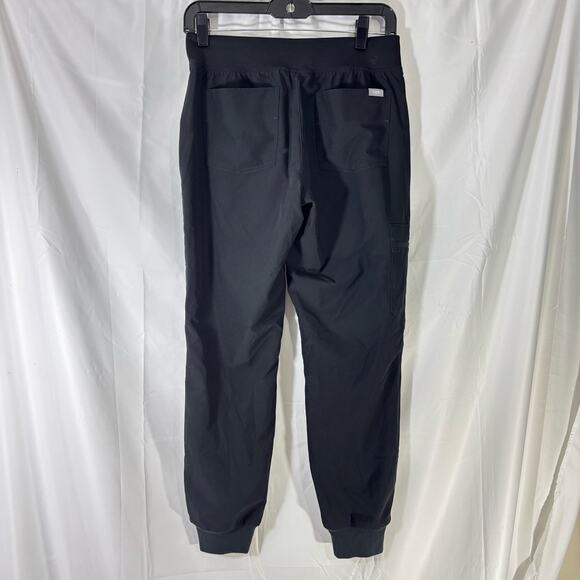 FIGS Zamora Jogger Scrub Pants Black XS | Slim Fit 4-Way Stretch Medical Uniform - Picture 3 of 5